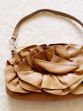 NEW✨ YSL Nadja Rose Petals Floral-Detail Shoulder Bag by TOM FORD Vintage Y2K